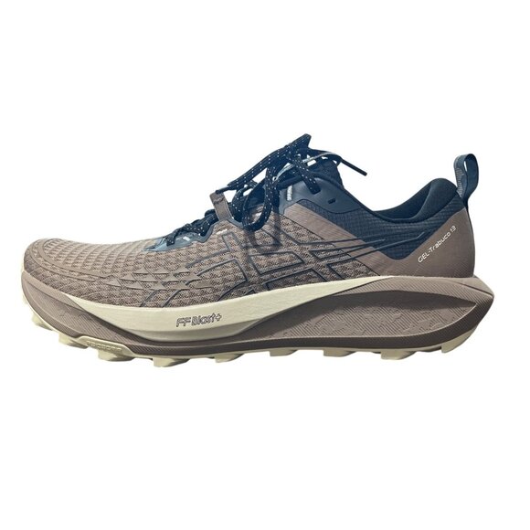Asics Gel-Trabuco 13 Trail Running Shoes Taupe Grey Black Mens US 12.5 Euro 47 - Picture 3 of 8
